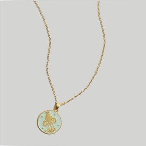 Madewell Aquarius Zodiac Pendant Necklace